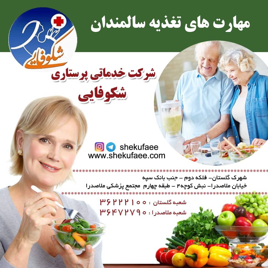 تغذیه سالمند|مهارت های تغذیه سالمندان