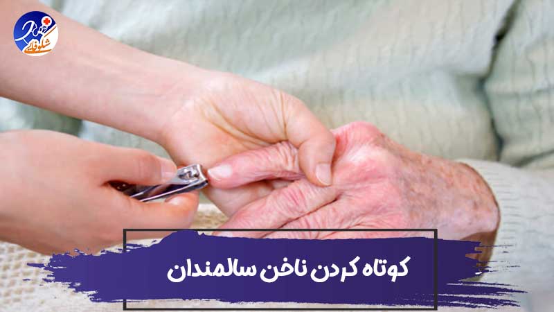 نحوه کوتاه کردن ناخن سالمندان 1 نحوه کوتاه کردن ناخن سالمندان